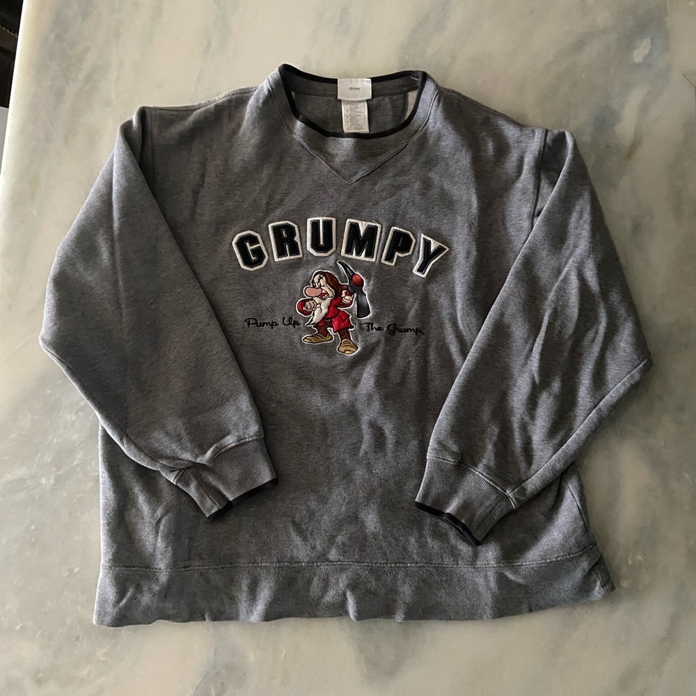 Y2K Disneyland Resort Grumpy Oversized Sweatshirt Women's Size Large